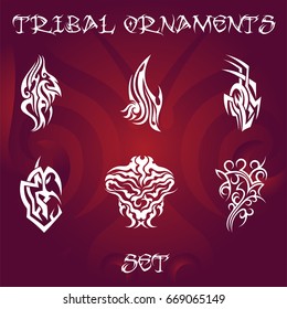 Tribal ornaments for tattoo or designs