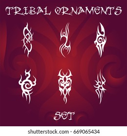 Tribal ornaments for tattoo or designs