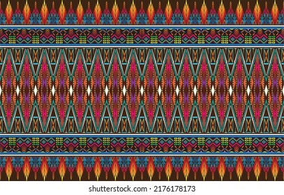 tribal pastel multicolor pastel Navajo seamless vector pattern. aztec abstract geometric art print in a sophisticated aztec style. Vector background with ethnic elements. Wallpaper, fabric, paper