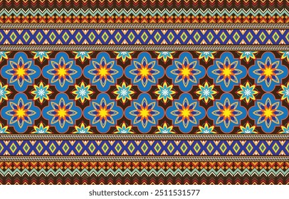 tribal pastel multicolor pastel Navajo seamless vector pattern. aztec abstract geometric art print in a sophisticated aztec style. Vector background with ethnic elements. Wallpaper, fabric, paper,