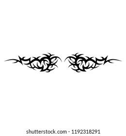 tribal pattern abstract tattoo art design  isolated on white background