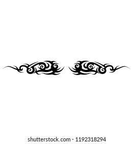 tribal pattern abstract tattoo art design  isolated on white background