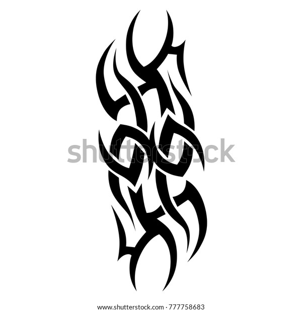 Tribal Pattern Abstract Tattoo Art Tribal Stock Vector (Royalty Free ...