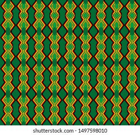 tribal pattern with artistic ethnic of mosaic fabric