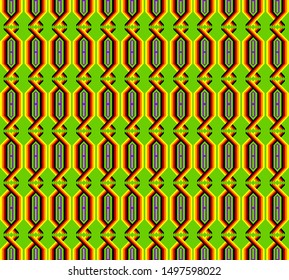 tribal pattern with artistic ethnic of mosaic fabric