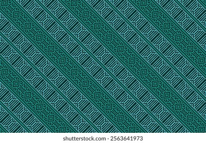 Tribal pattern background blue fabric pattern