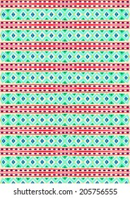 Tribal pattern in bright colors
