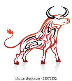 Tribal Pattern Bull