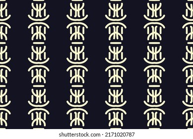 Tribal Muster Design Schwarz-Weiß traditionellen Muster afrikanische Kunst Navajo Nation Geometrische Formen Design für Drucke Tapete Papier Textur Textilindustrie