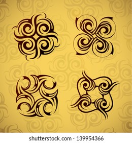 Tribal pattern elements