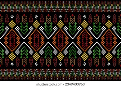 tribal pattern ethnic pattern brown red white for textile industry rug wallpaper clothing sarong scarf batik embroidery printing advertisement vector illustration geometric shapes