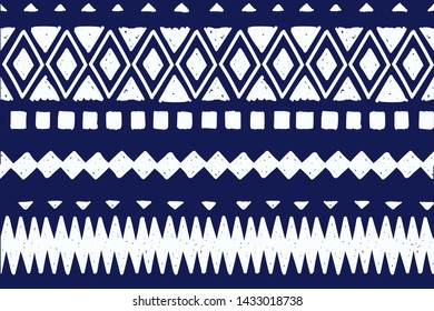 Tribal pattern. Ethnic geometric seamless background, boho motif, maya, aztec line vector illustration. mexican print texture