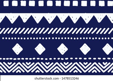 Tribal pattern. Ethnic geometric seamless background, boho motif, maya, aztec line vector illustration. mexican print texture