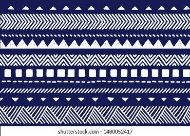 Tribal pattern. Ethnic geometric seamless background, boho motif, maya, aztec line vector illustration. mexican print texture