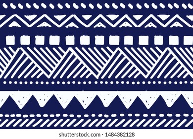 Tribal pattern. Ethnic geometric seamless background, boho motif, maya, aztec line vector illustration. mexican print texture