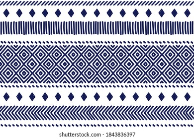 Tribal pattern. Ethnic geometric seamless background, boho motif, maya, aztec line vector illustration. mexican print texture