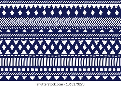 Tribal pattern. Ethnic geometric seamless background, boho motif, maya, aztec line vector illustration. mexican print texture