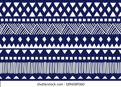 Tribal pattern. Ethnic geometric seamless background, boho motif, maya, aztec line vector illustration. mexican print texture