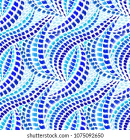 Tribal pattern. Ethnic print. Aztec. Abstract geometric fabric. Cloth design. Spiritual fashion. Mystical ornament. Navajo textile. Boho homespun. Hand drawn seamless vector.