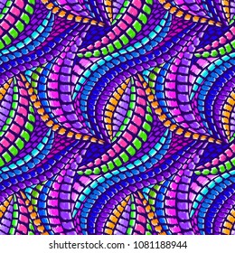 Tribal pattern. Ethnic print. Aztec. Abstract geometric fabric. Cloth design. Spiritual fashion. Fashion design. Folk. Mystical ornament. Navajo textile. Boho homespun. Hand drawn seamless vector.