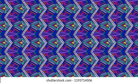 Tribal pattern. Ethnic print. Aztec. Abstract geometric fabric. Cloth design. Spiritual fashion. Mystical ornament. Navajo textile. Boho homespun. Hand drawn seamless vector.