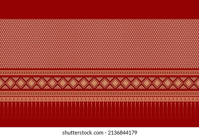 Tribal pattern geometric colorful seamless texture ethnic traditional ornament vector for clothing fabric background wallpaper wrap batik knitwear embroidery style vector illustration