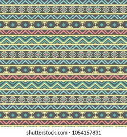 tribal pattern with geometric elements.ethnic forms,vector illustration.