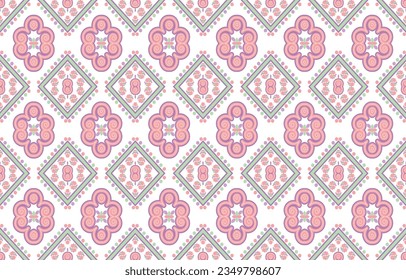 Tribal pattern Geometric ethnic oriental seamless pattern traditional Design for background,carpet,wallpaper,clothing,wrapping,Batik,fabric,Vector illustration.embroidery style.