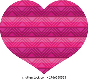 Tribal Pattern Heart - Composition 