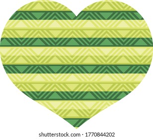 Tribal Pattern Heart - Composition 