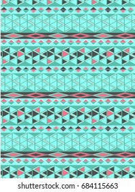 Tribal pattern inspired by native american rug designs.