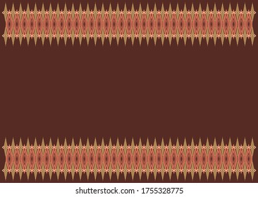 The tribal pattern on the crimson red background can be used in textile, Magazine cover, T-shirt silkscreen