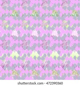 Tribal pattern. Pastel color chevron rhombus ornament for decor wrap print patterns. Vector small elements geo ornament.