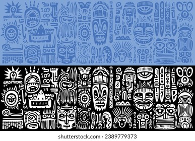 Tribal Pattern, Seamless Pattern, Background