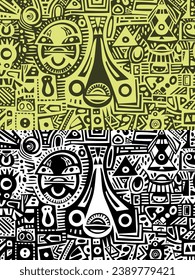 Tribal Pattern, Seamless Pattern, Background