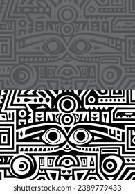 Tribal Pattern, Seamless Pattern, Background