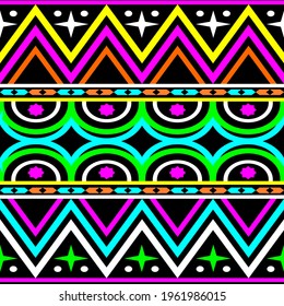 Tribal Pattern Seamless Background. This pattern great for tshirt, apron design, textile, shoes, bottle design, bag design, pillow design, etc.