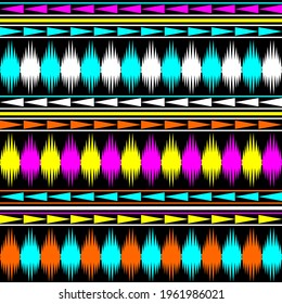 Tribal Pattern Seamless Background. This pattern great for tshirt, apron design, textile, shoes, bottle design, bag design, pillow design, etc.