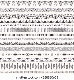 Tribal pattern Seamless pattern with tribal motifs