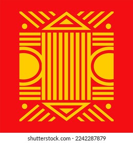 tribal pattern shape pattern. world culture tribal motif design. abstract design with unique shape pattern. elegant and futuristic batik motif.