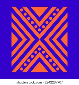 tribal pattern shape pattern. world culture tribal motif design. abstract design with unique shape pattern. elegant and futuristic batik motif.