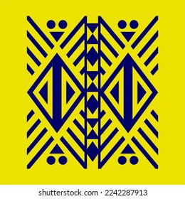 Stammesmuster Muster Form. Weltkultur Stammesmotive Design. abstraktes Design mit einzigartigem Formmuster. elegantes und futuristisches Batik-Motiv.