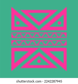 tribal pattern shape pattern. world culture tribal motif design. abstract design with unique shape pattern. elegant and futuristic batik motif.