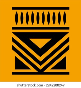 tribal pattern shape pattern. world culture tribal motif design. abstract design with unique shape pattern. elegant and futuristic batik motif.