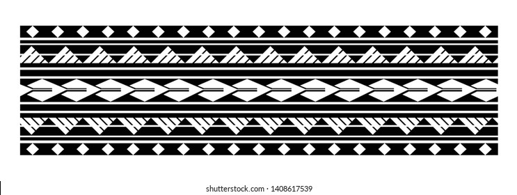 Tribal Pattern Tattoo Aboriginal Samoan Band Stock Vector (royalty Free 