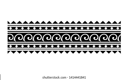 tribal pattern tattoo, aboriginal samoan band, maori seamless art bracelets ornament, polynesian line tattoo pattern, maori black and white texture border, ethnic ornament tribal band