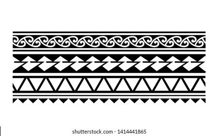 Tribal Pattern Tattoo Aboriginal Samoan Band Stock Vector (Royalty Free ...