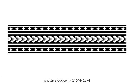 tribal pattern tattoo, aboriginal samoan band, maori seamless art bracelets ornament, polynesian line tattoo pattern, maori black and white texture border, ethnic ornament tribal band