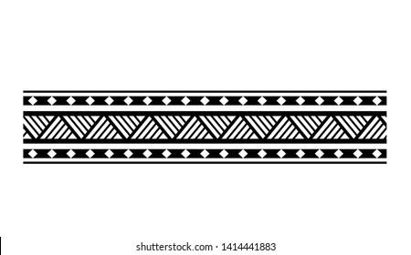 tribal pattern tattoo, aboriginal samoan band, maori seamless art bracelets ornament, polynesian line tattoo pattern, maori black and white texture border, ethnic ornament tribal band