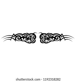 tribal pattern tattoo art design isolated